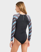 Girls 8-16 Sea Level Long Sleeve Bodysuit Rash Vest