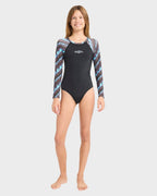Girls 8-16 Sea Level Long Sleeve Bodysuit Rash Vest