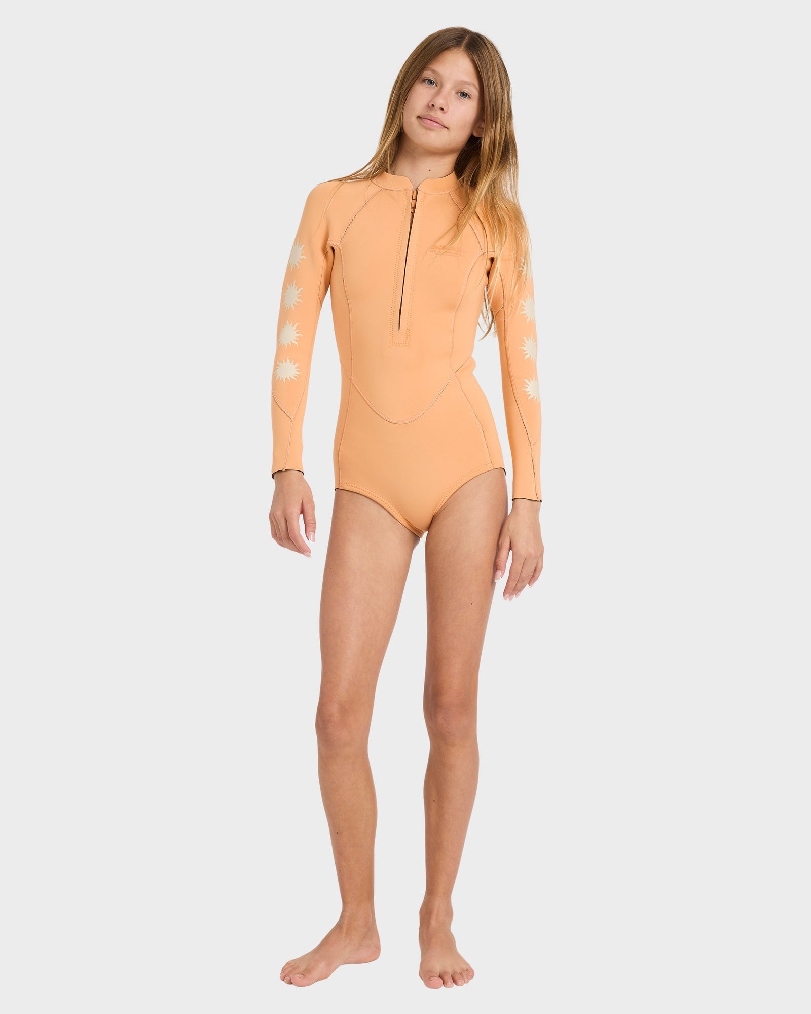 Girls 8-14 2/2mm Salty Dayz Natural Long Sleeve Springsuit