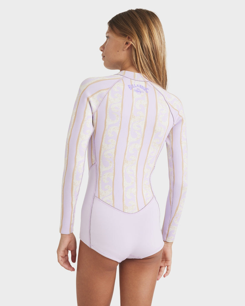 Girls 8-14 2/2mm Salty Dayz Natural Long Sleeve Springsuit