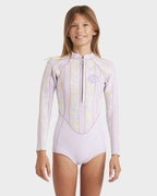 Girls 8-14 2/2mm Salty Dayz Natural Long Sleeve Springsuit