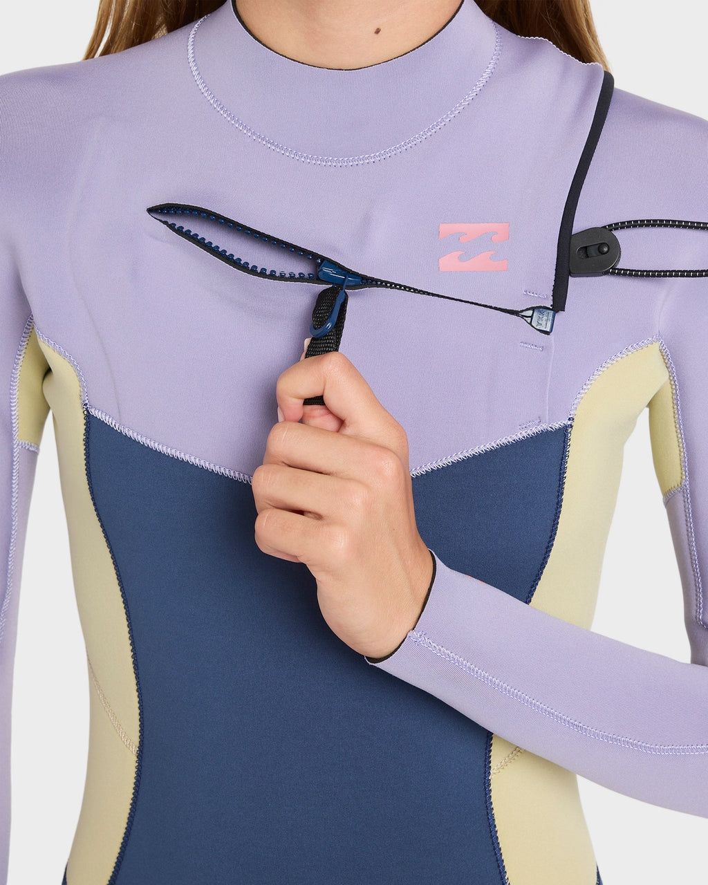 Girls 8-16 Synergy Chest Zip Long Sleeve Fullsuit