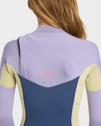 Girls 8-16 4/3Mm Synergy Natural GBS Chest Zip Long Sleeve Fullsuit
