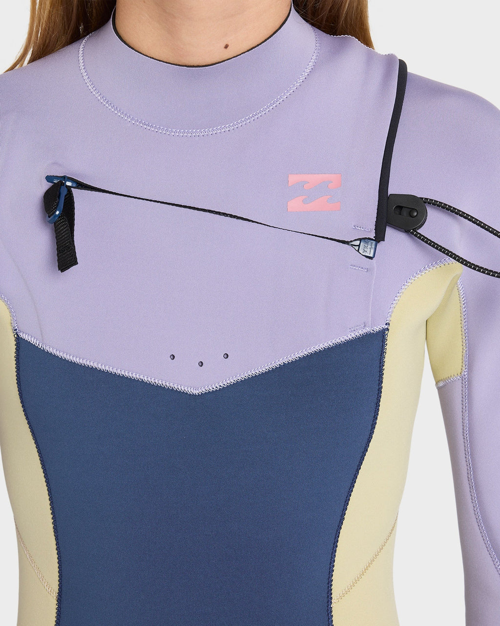 Girls 8-16 4/3Mm Synergy Natural GBS Chest Zip Long Sleeve Fullsuit
