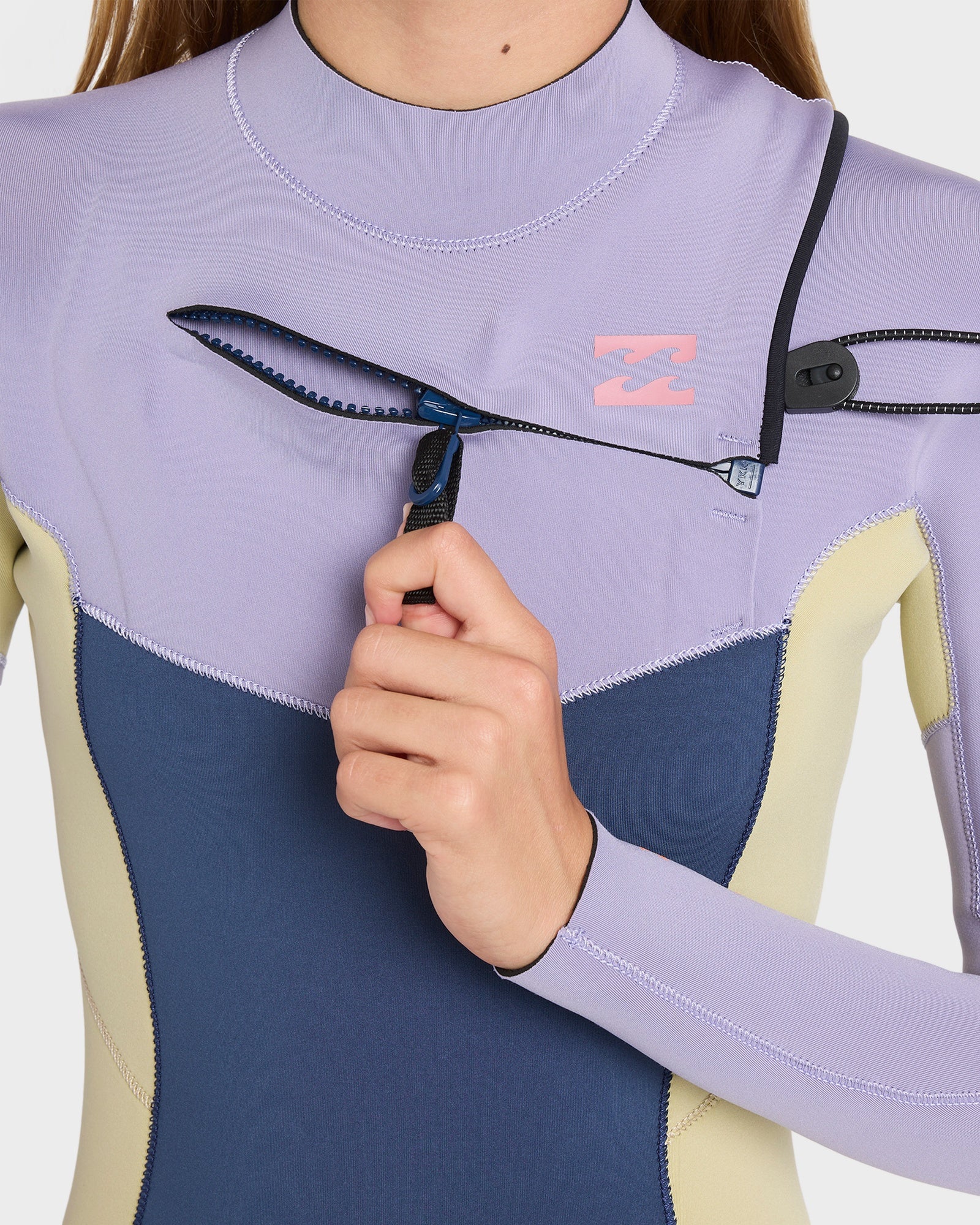 Girls 8-16 4/3Mm Synergy Natural GBS Chest Zip Long Sleeve Fullsuit