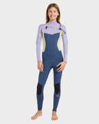 Girls 8-16 4/3Mm Synergy Natural GBS Chest Zip Long Sleeve Fullsuit