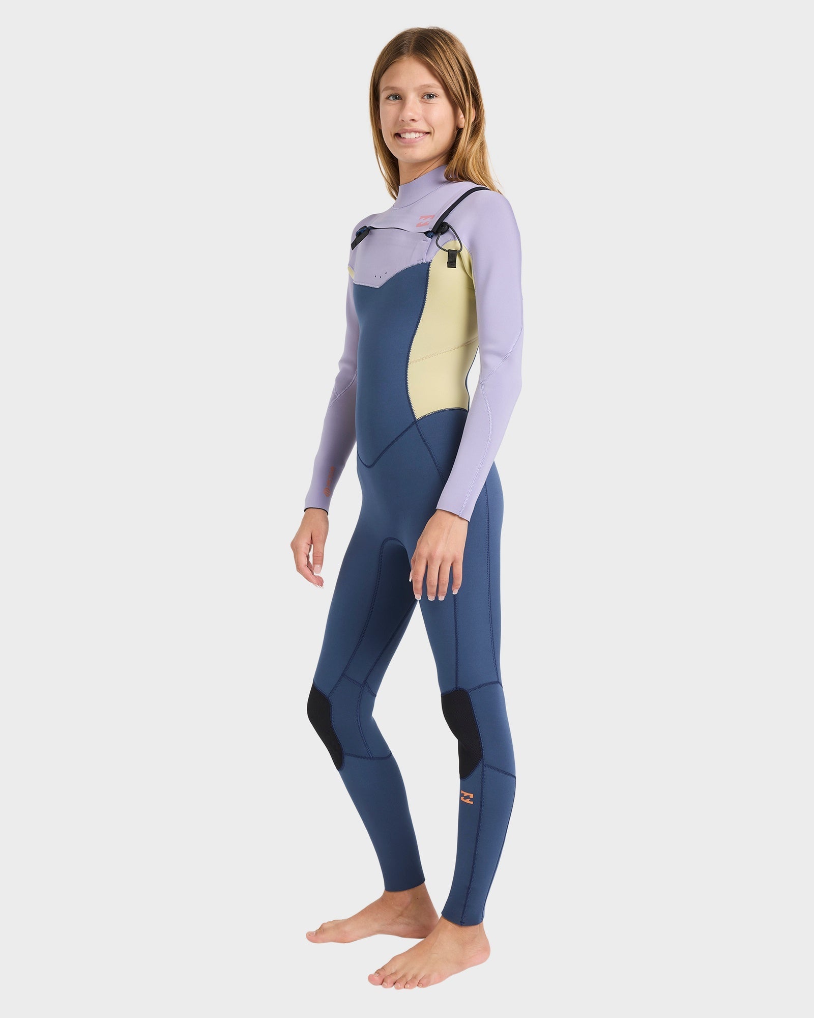 Girls 8-16 4/3Mm Synergy Natural GBS Chest Zip Long Sleeve Fullsuit