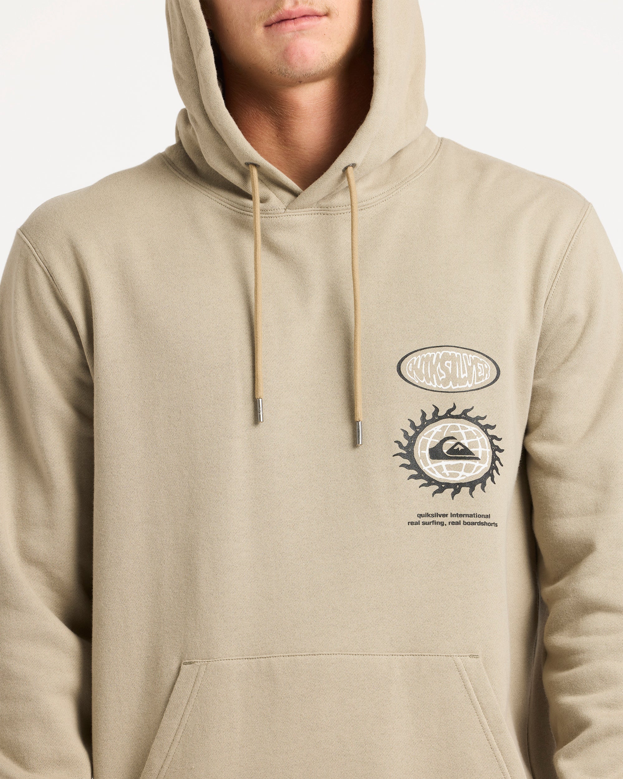 Mens Quik Global Pullover Hoodie