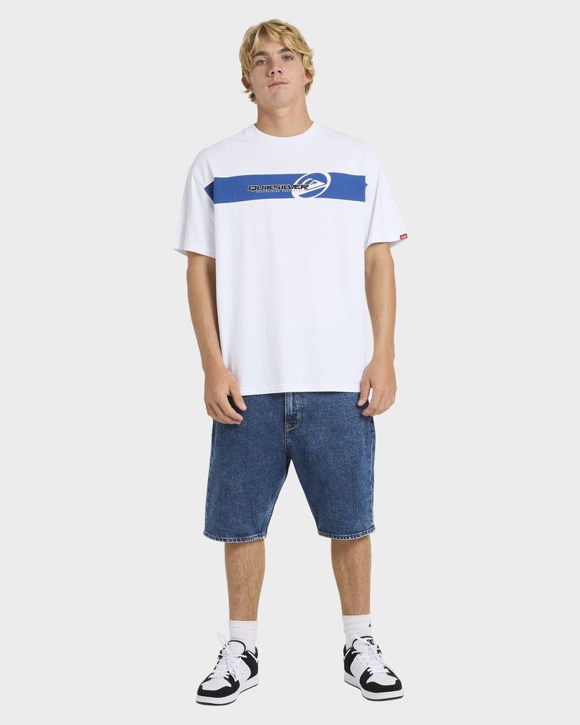 Mens Tilt Panel Knit T-Shirt