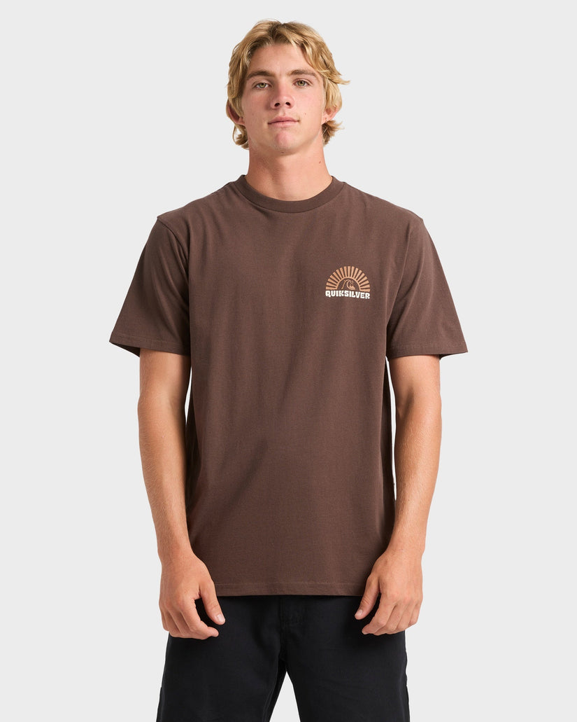 Mens Sunset Arc Wave T-Shirt