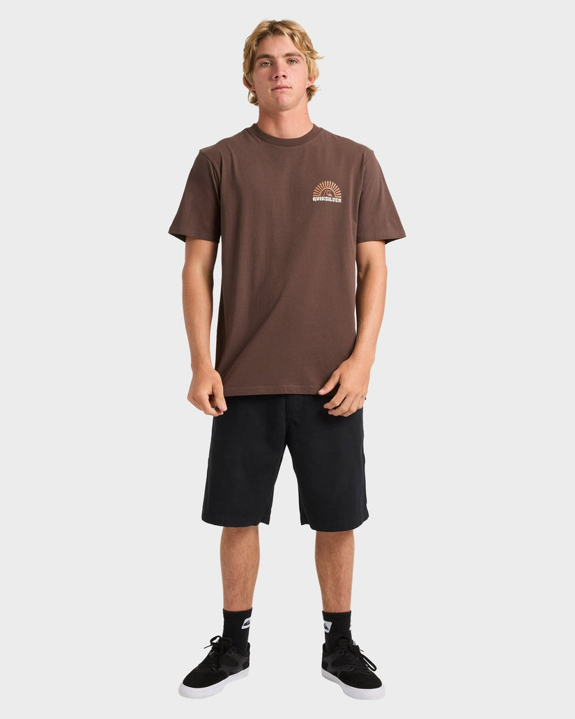 Mens Sunset Arc Wave T-Shirt
