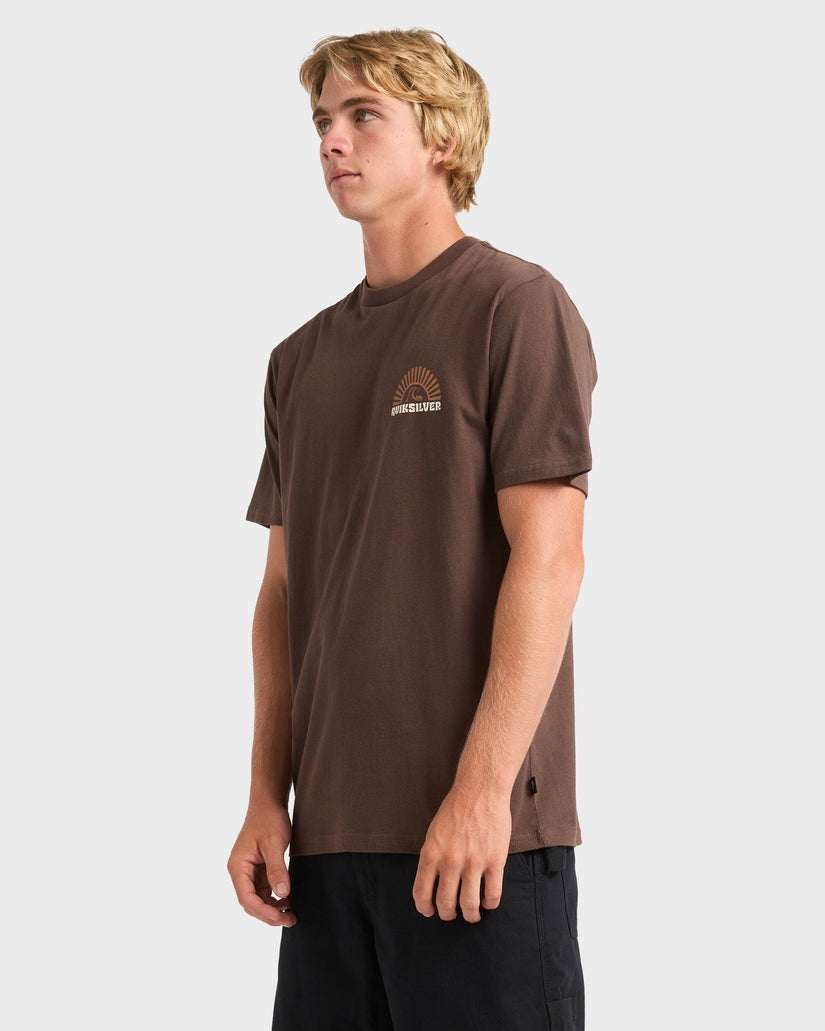 Mens Sunset Arc Wave T-Shirt