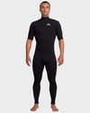 Mens 2/2Mm Highline Short Sleeve Chest Zip Wetsuit