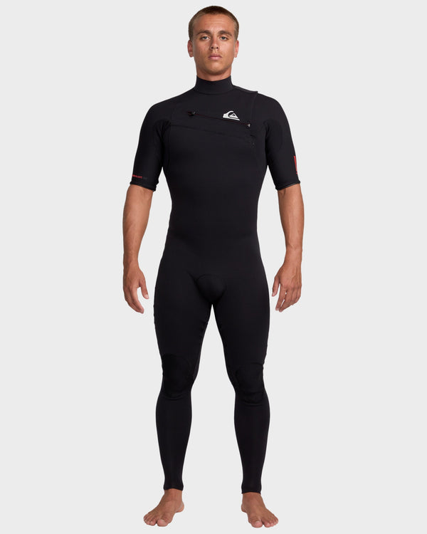 Mens 2/2Mm Highline Short Sleeve Chest Zip Wetsuit