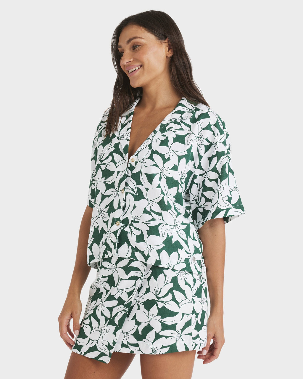 Womens Khloe Salty Water Short Sleeve Shirt