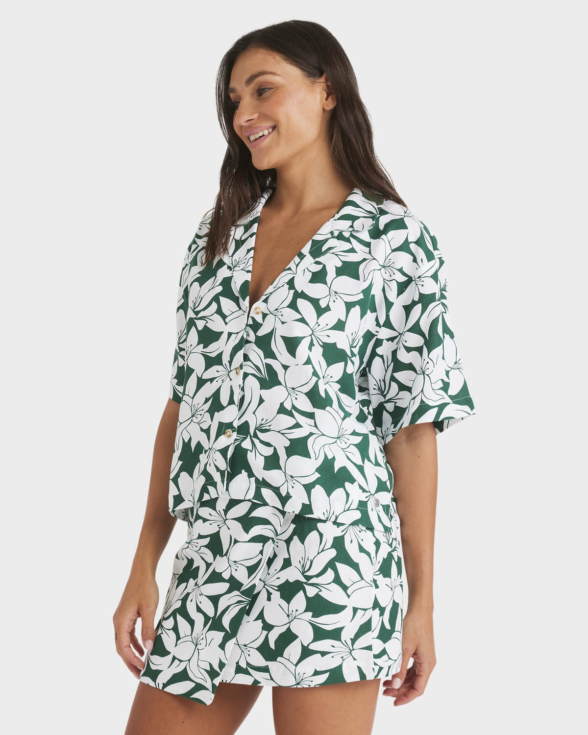 Womens Khloe Salty Water Short Sleeve Shirt
