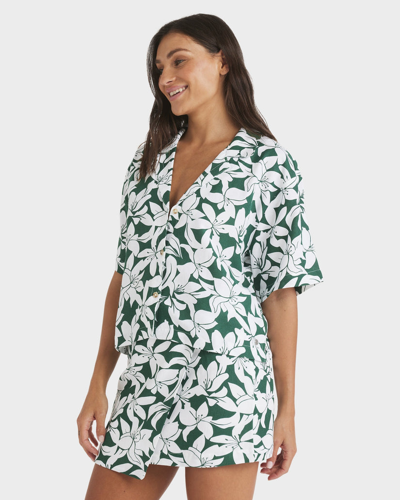 Womens Khloe Salty Water Short Sleeve Shirt