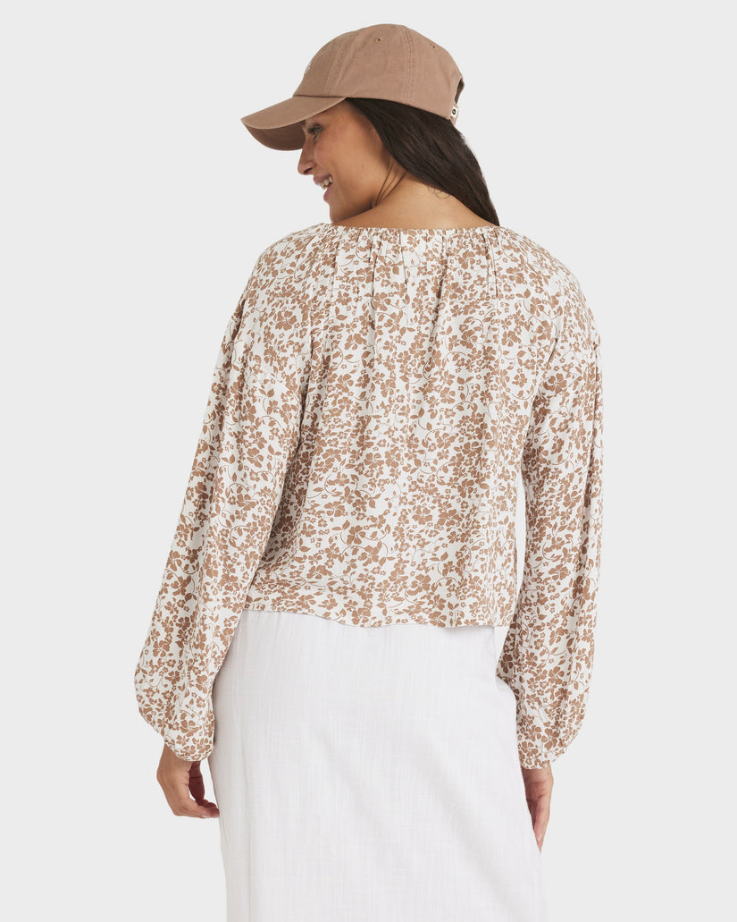 Womens Kerlina Tie Top Long Sleeve Shirt