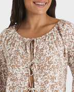 Womens Kerlina Tie Top Long Sleeve Shirt