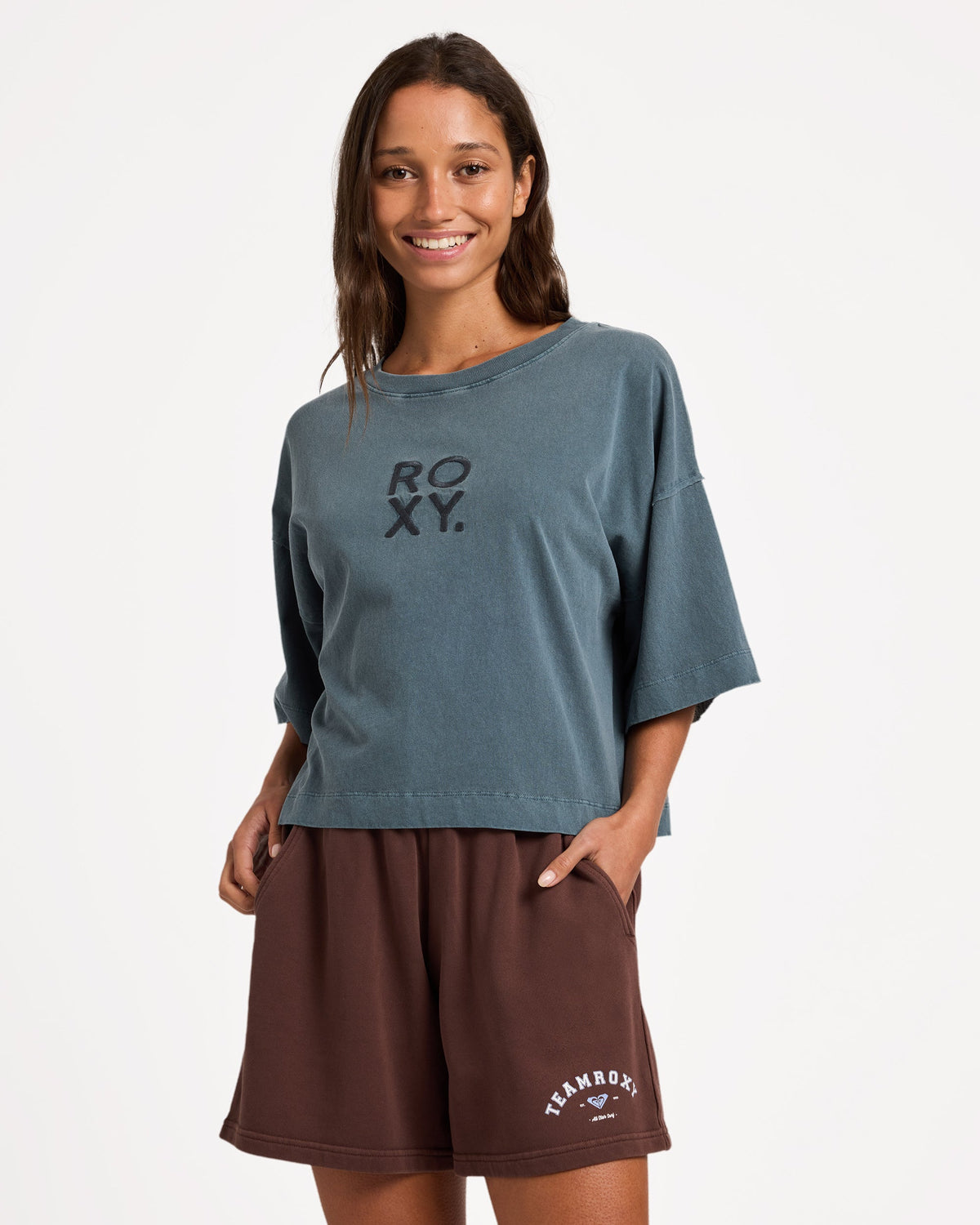 Womens All Day Elastic Waist Shorts