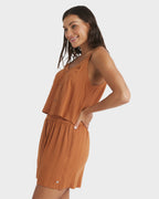 Womens Sol Vibes Elastic Waist Shorts