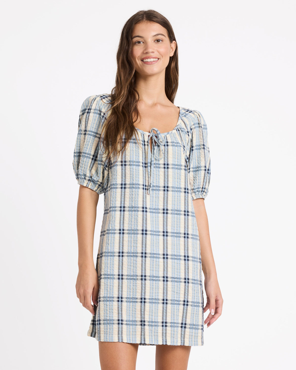 Womens Dyland Check Mini Dress