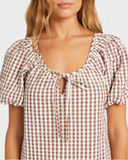 Womens Delilah Check Mini Dress