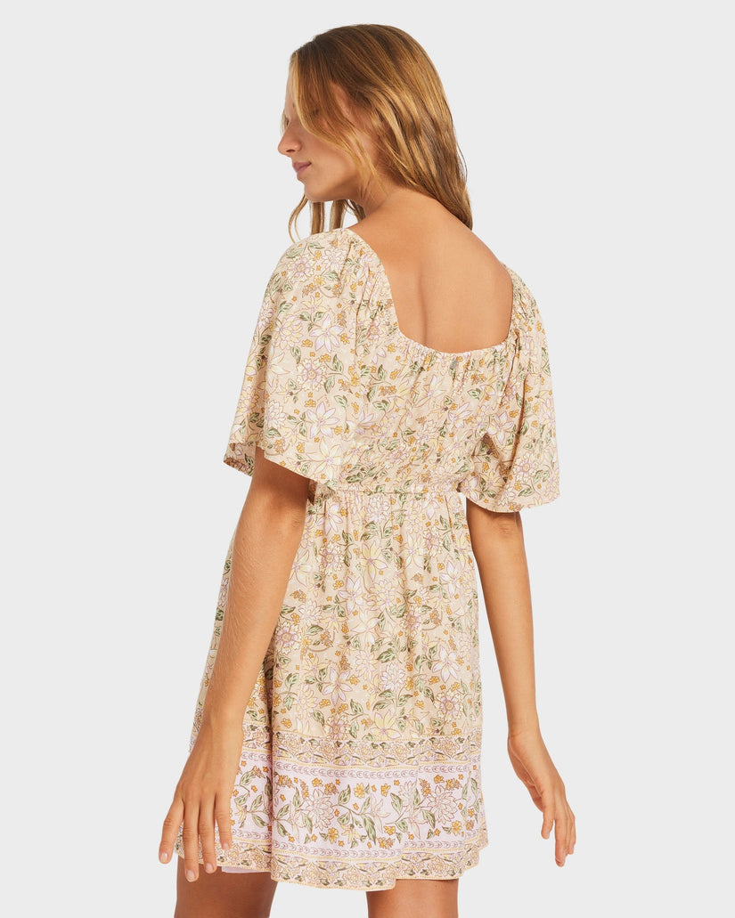 Womens Garland Sun Symphony Mini Dress