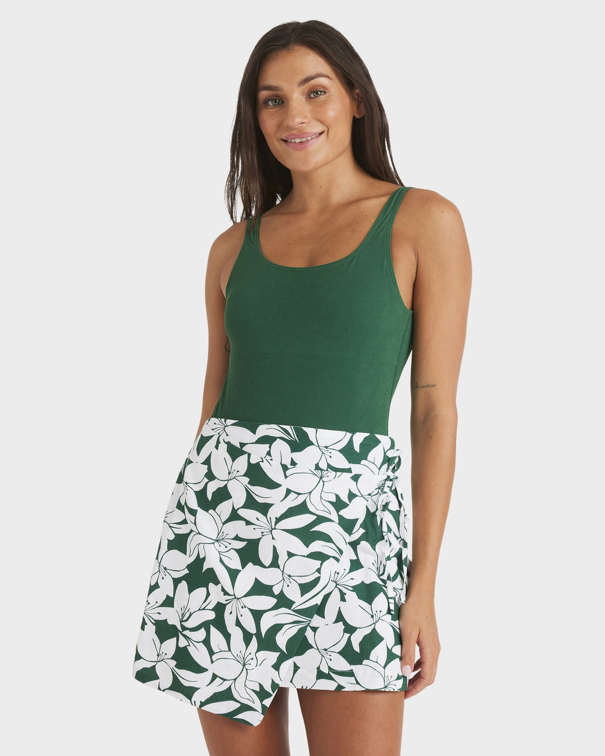 Womens Khloe Wrap Mini Skirt
