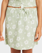 Womens Blossom Bias Mini Skirt