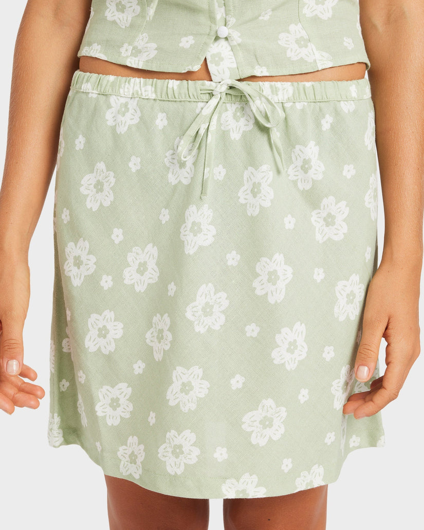 Womens Blossom Bias Mini Skirt