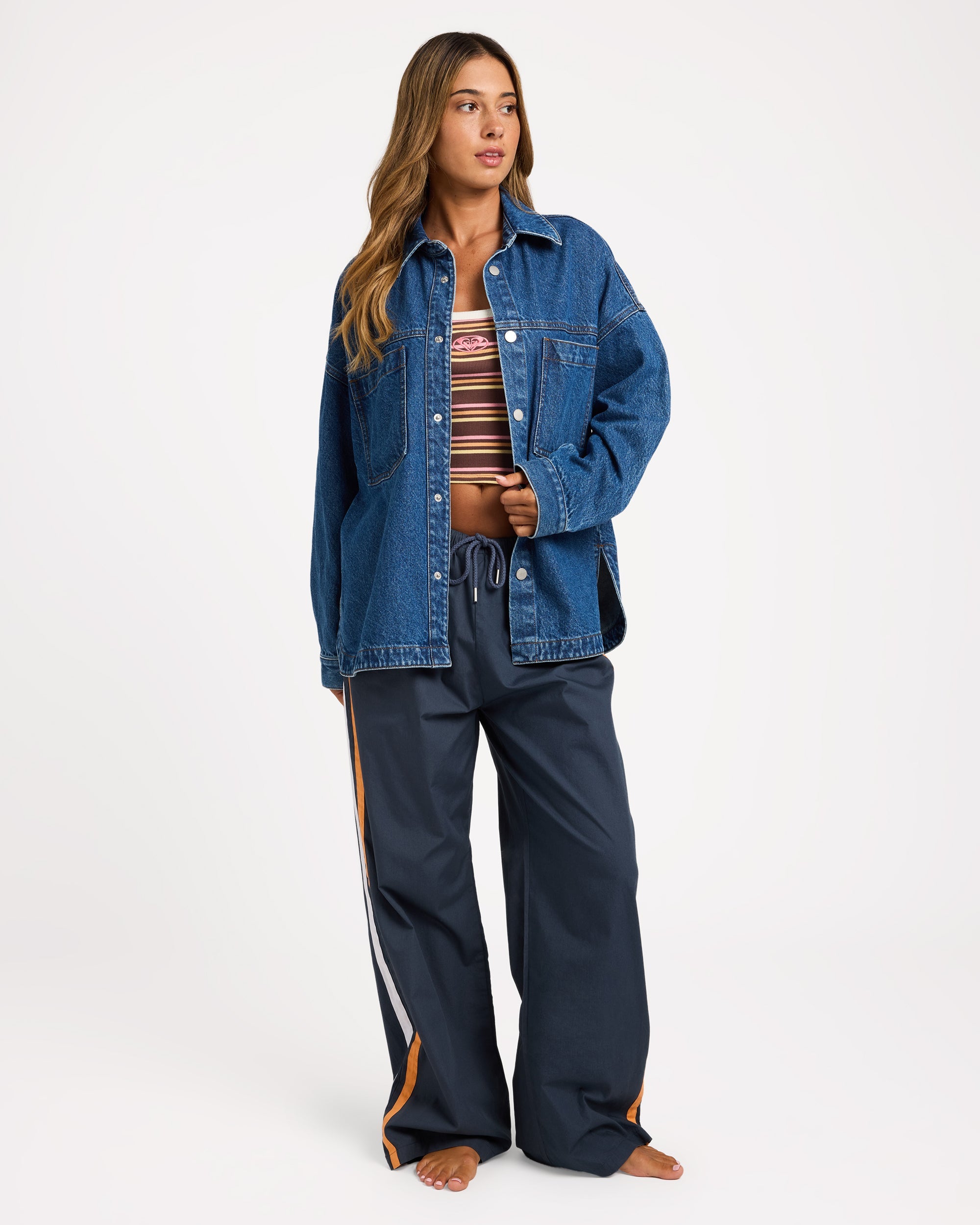 Womens Back Slider Denim Jacket