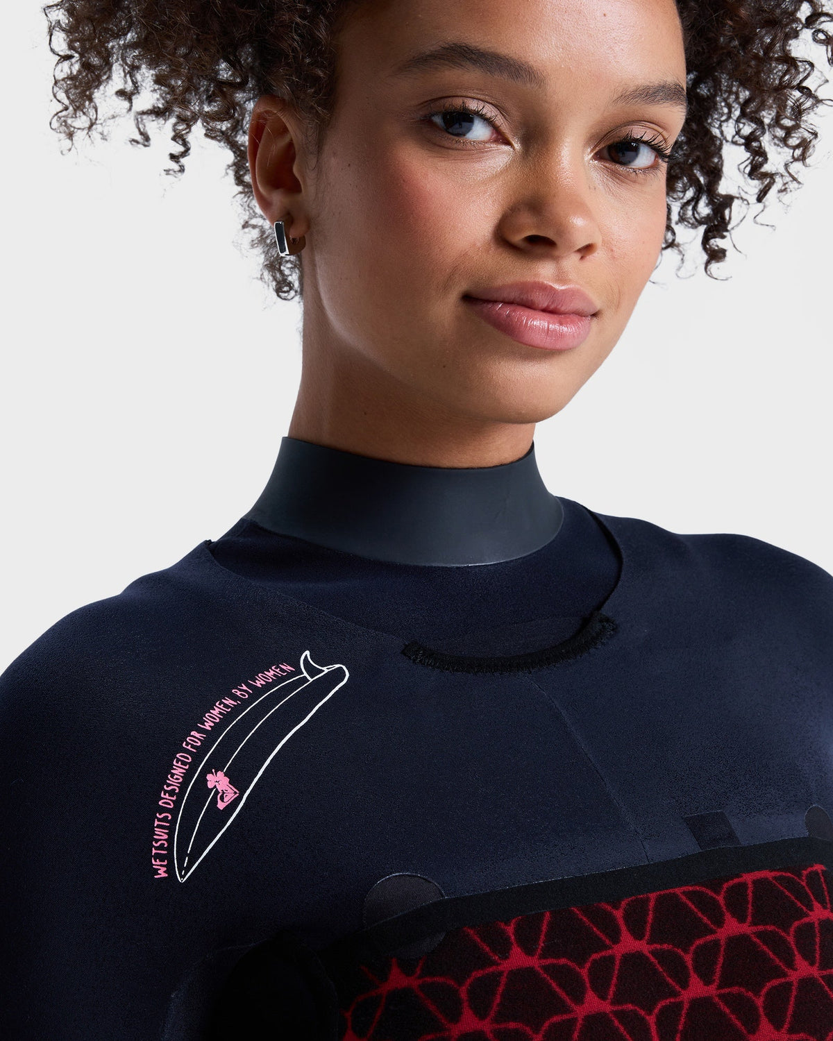 Womens 3/2mm Swell Natural Chest Zip Wetsuit