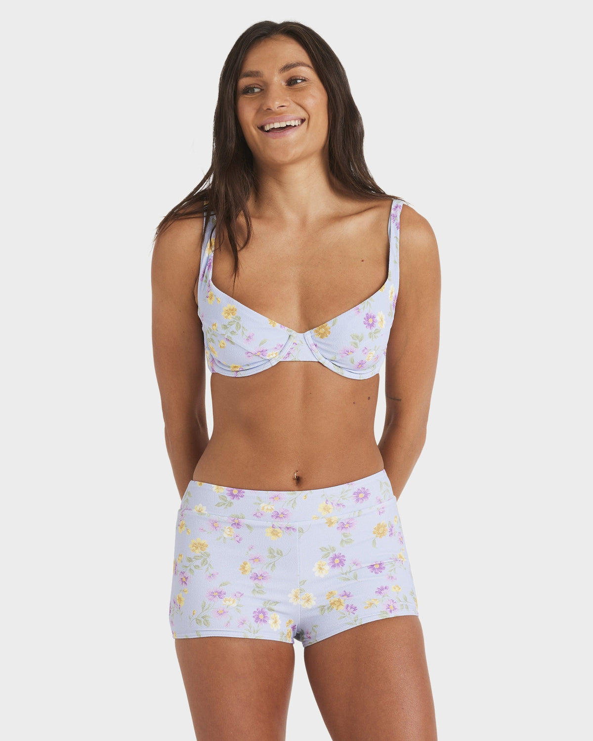 Womens Wildflower High Waist Bikini Bottom