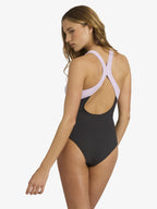 Womens Roxy Active C Block One Piece Swimsuit
