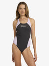 Womens Roxy Active C Block One Piece Swimsuit