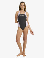 Womens Roxy Active C Block One Piece Swimsuit