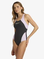 Womens Roxy Active C Block One Piece Swimsuit
