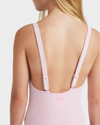 Girls 8-16 Daisy Check One Piece