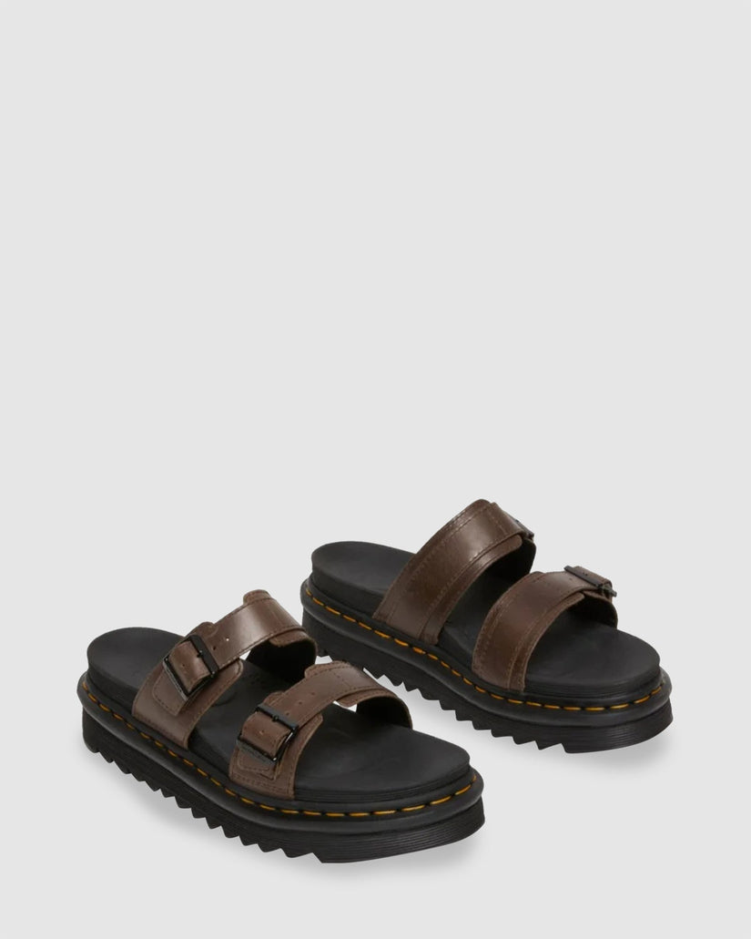 Myles Brando Leather Martens Myles Sandals Tan Doc Marten Sandals