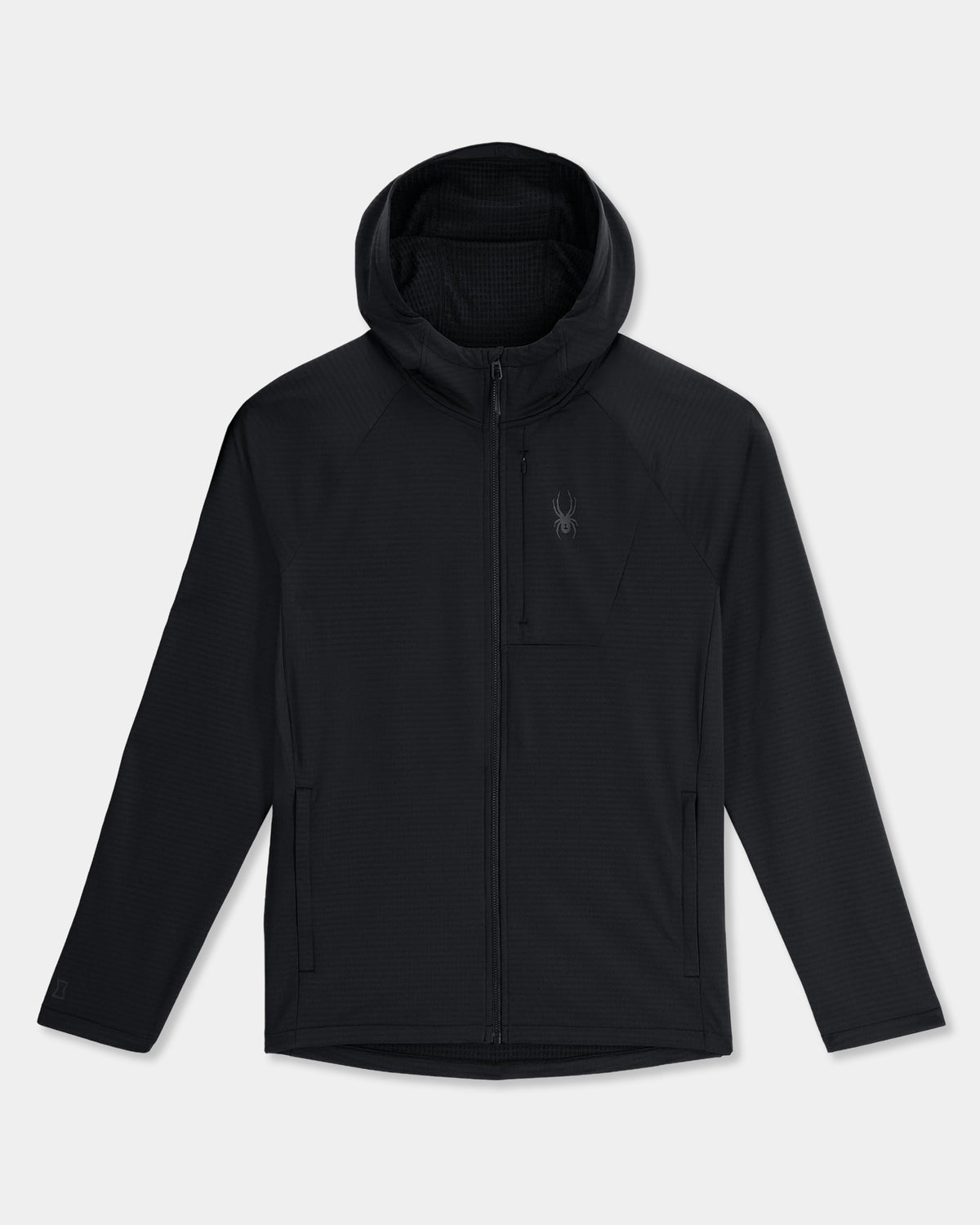 Mens Gridweb Zip Up Hooded Jacket