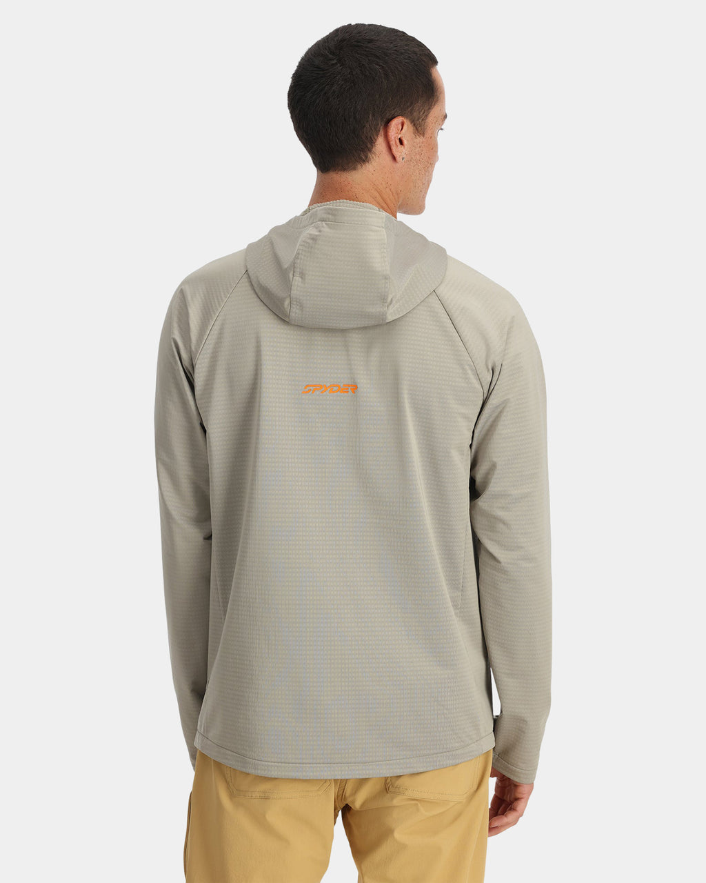Mens Gridweb Zip Up Hooded Jacket