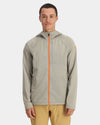 Mens Gridweb Zip Up Hooded Jacket