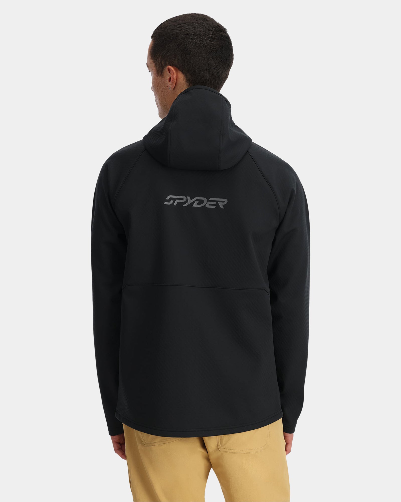 Mens Gridweb Shellfleece Zip Up Hoodie