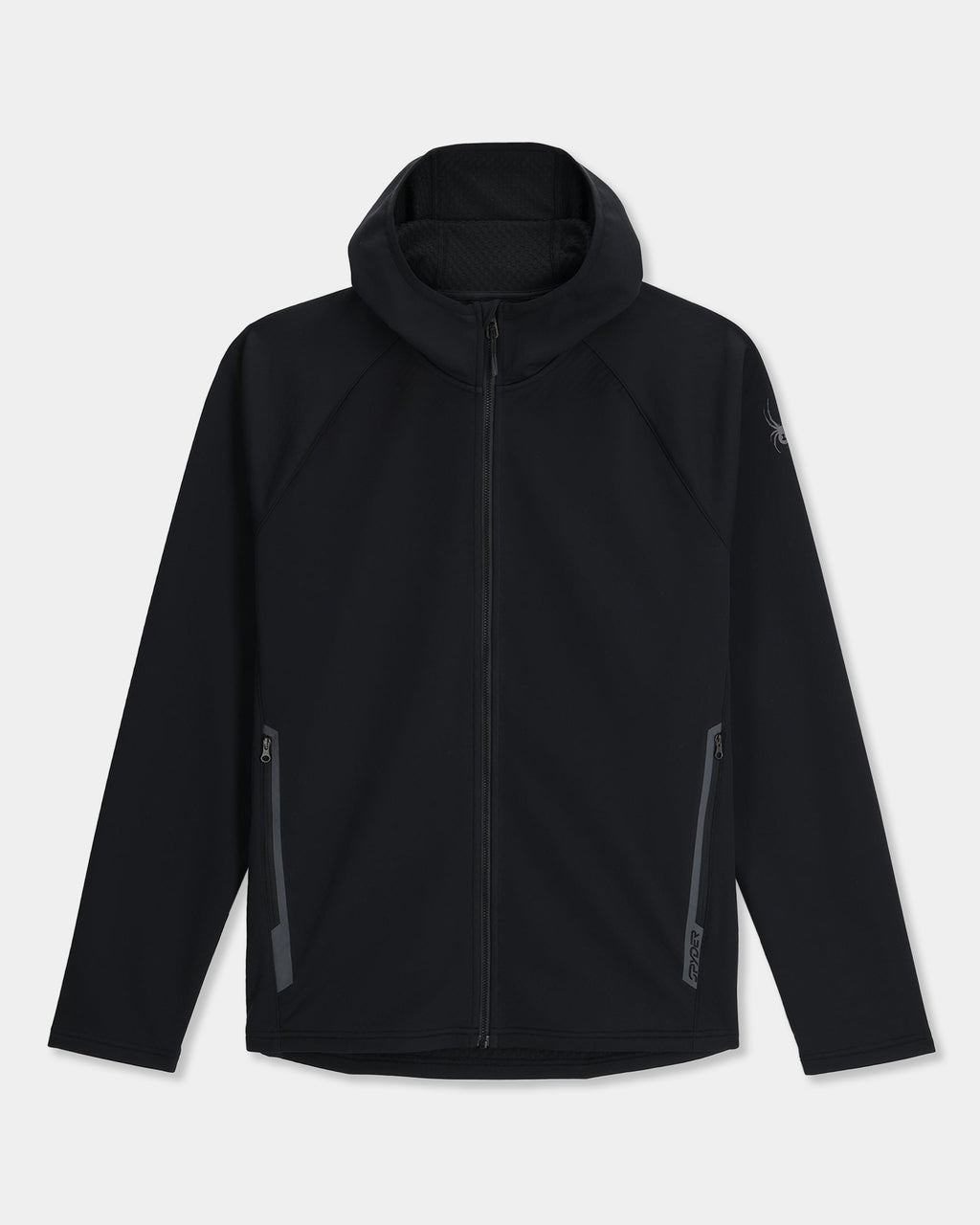 Mens Gridweb Shellfleece Zip Up Hoodie