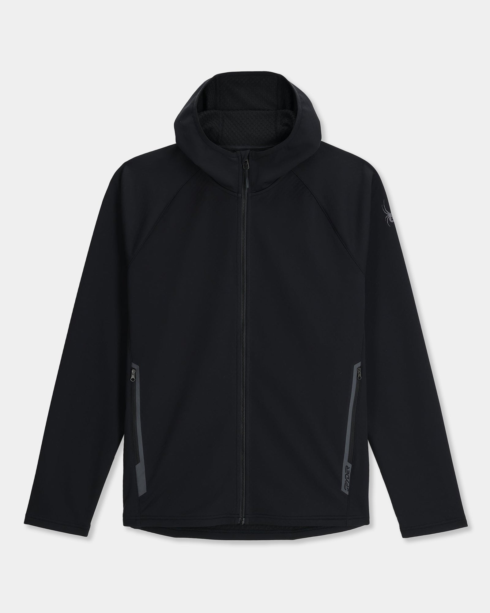 Mens Gridweb Shellfleece Zip Up Hoodie