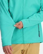Mens Gridweb Shellfleece Zip Up Hoodie