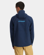 Mens Gridweb Shellfleece Zip Up Hoodie