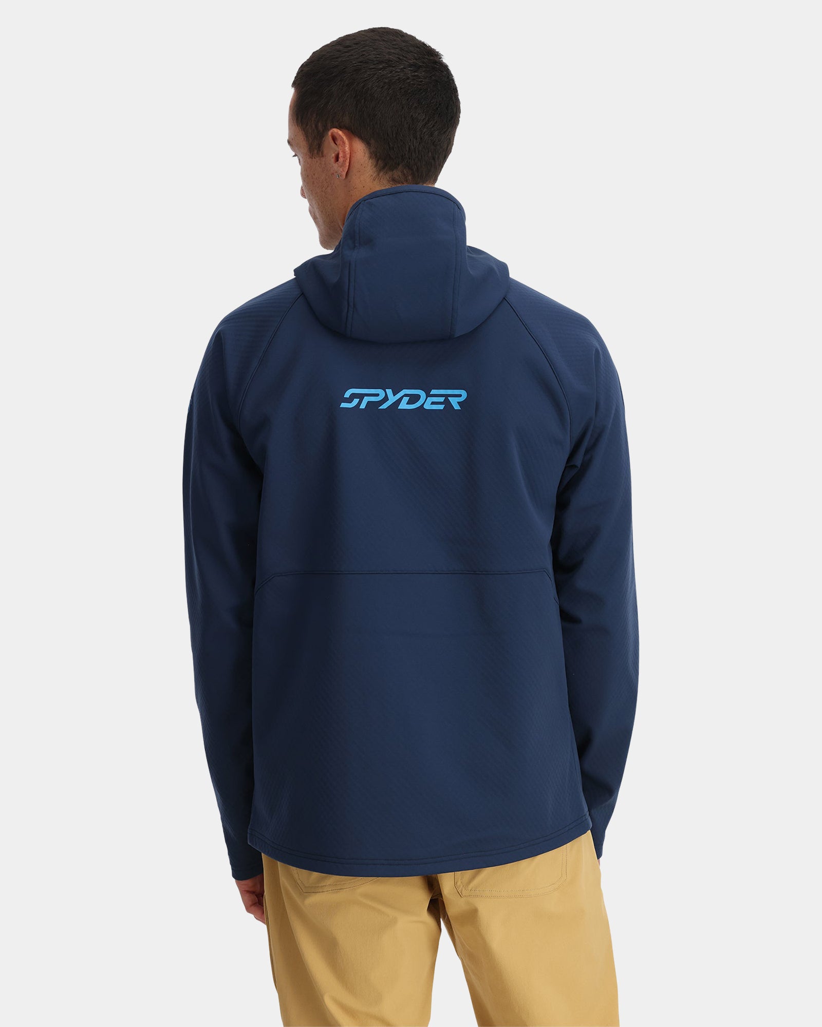 Mens Gridweb Shellfleece Zip Up Hoodie