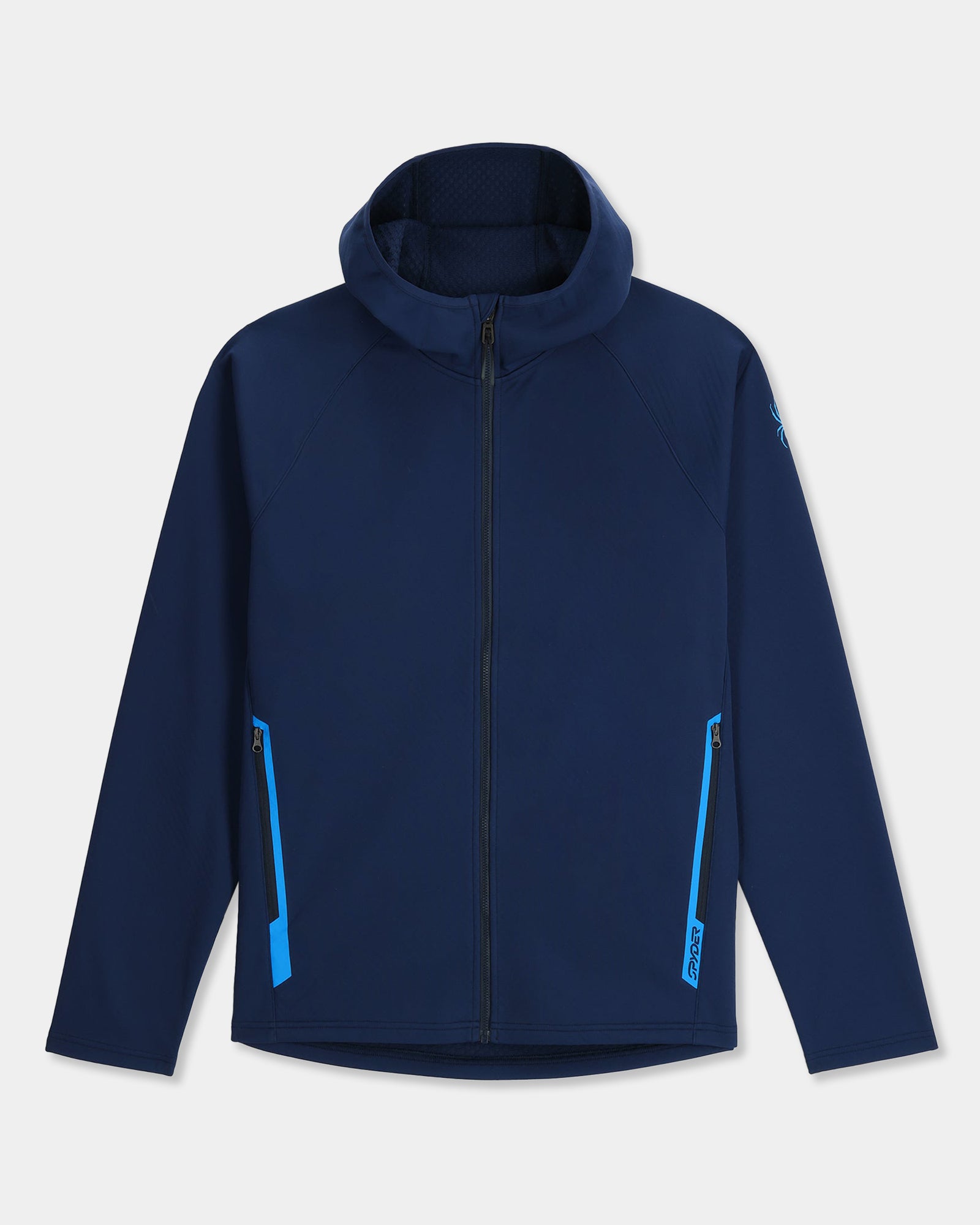 Mens Gridweb Shellfleece Zip Up Hoodie